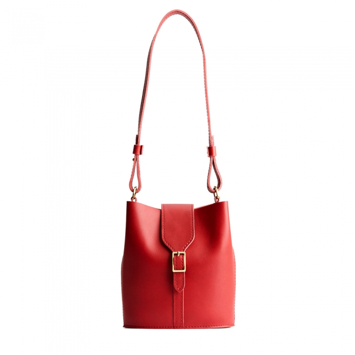 Portland Polly Bucket Bag - Ruby