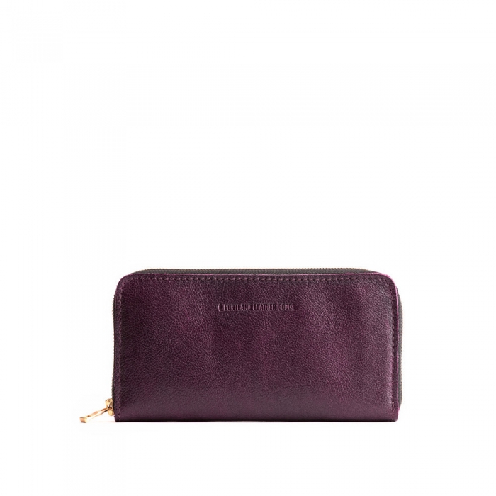 Portland Accordion Zip Wallet - Plum