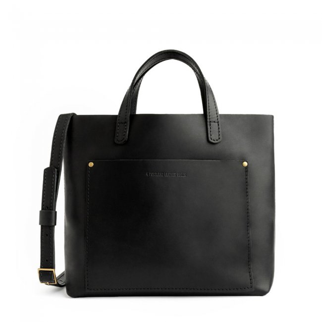 Portland Medium Crossbody Tote - Black
