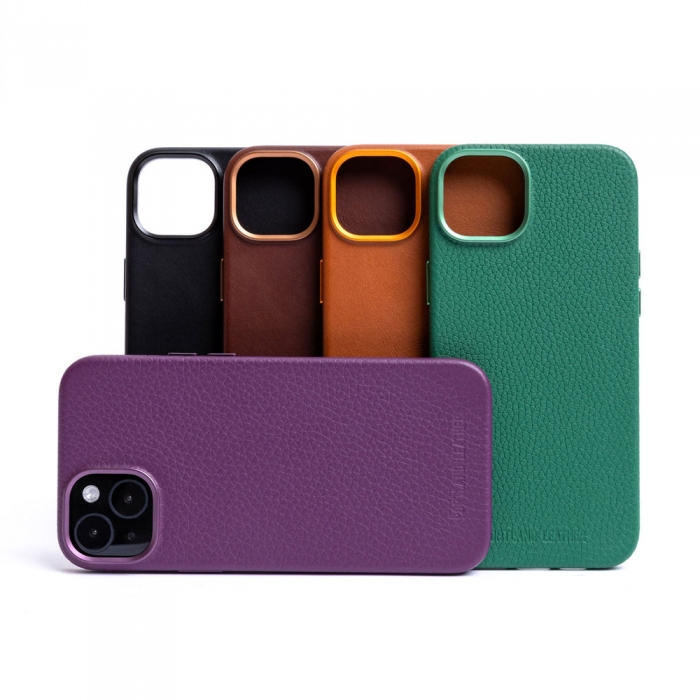 Portland Leather iPhone Case - Eggplant