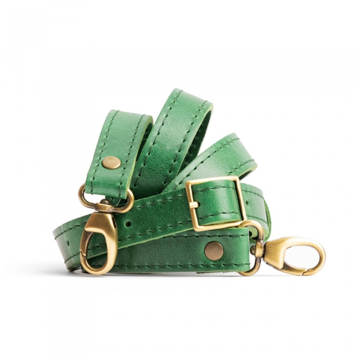 Portland Leather Crossbody Strap - Cowboy Mint