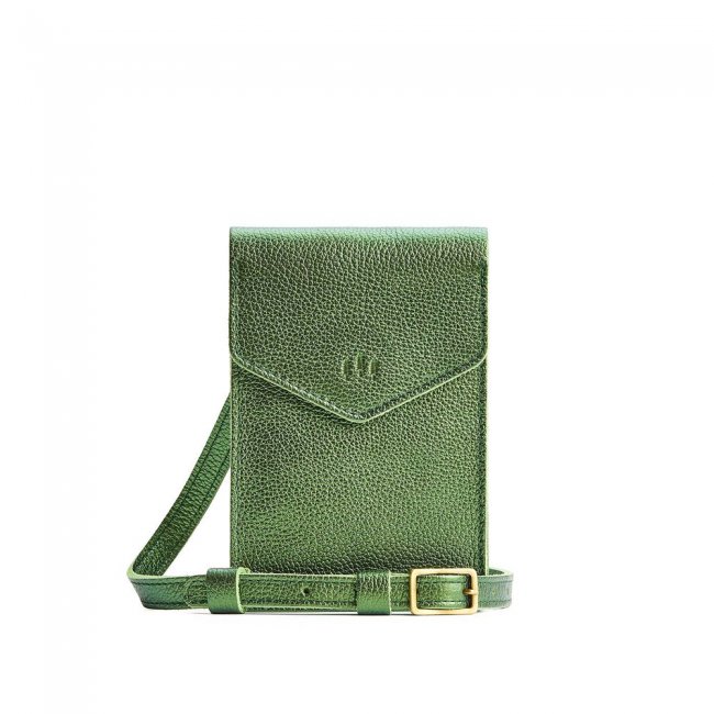 Portland Parker Phone Bag - Metallic Greench