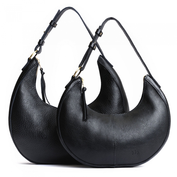 Portland Nora Shoulder Bag - Pebbled black