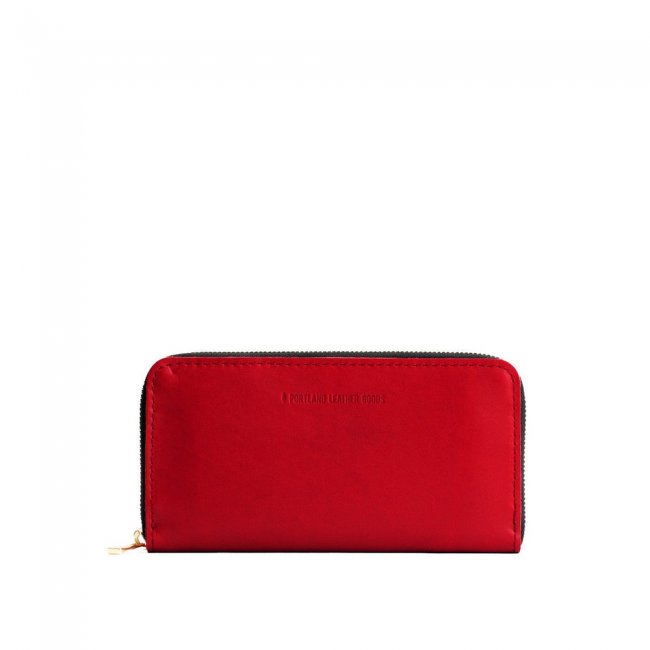Portland Accordion Zip Wallet - Ruby