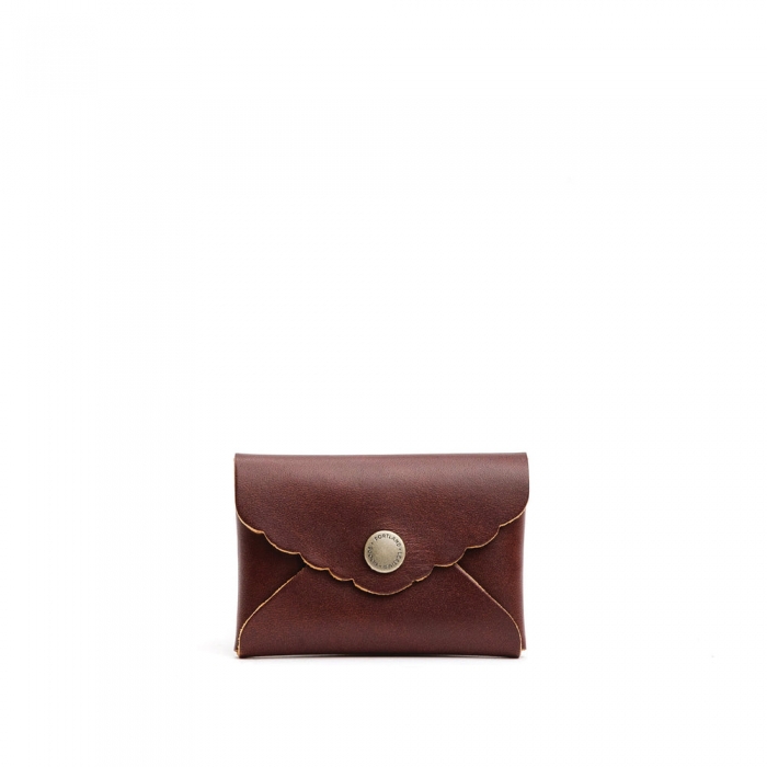 Portland Mini Daisy Wallet - Cognac