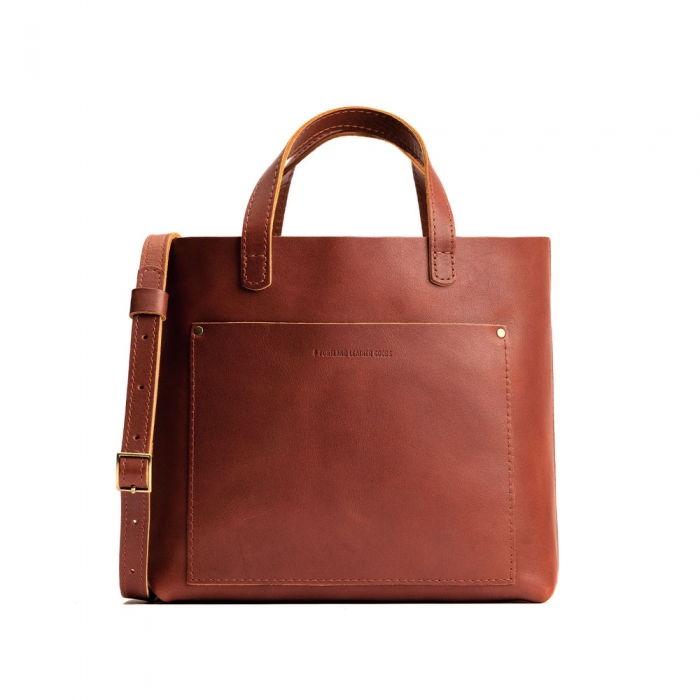 Portland Medium Crossbody Tote - Chestnut