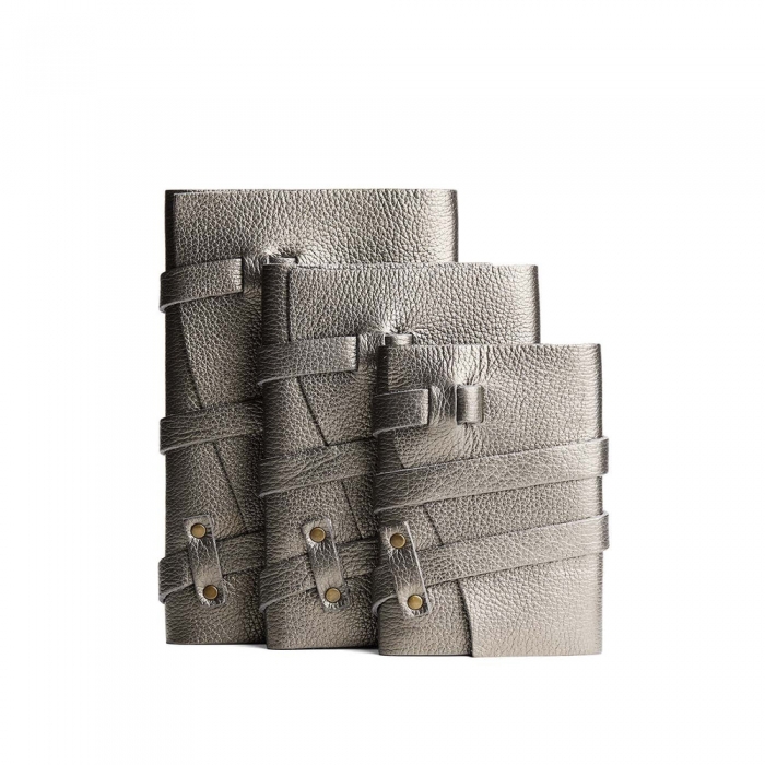 Portland Leather Wrap Journal - Stardust