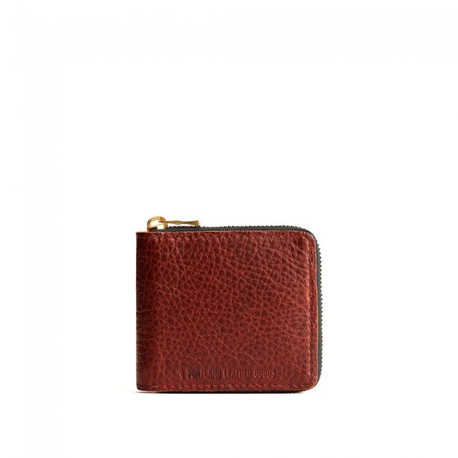 Portland Small Zipper Bifold Wallet - Nutmeg