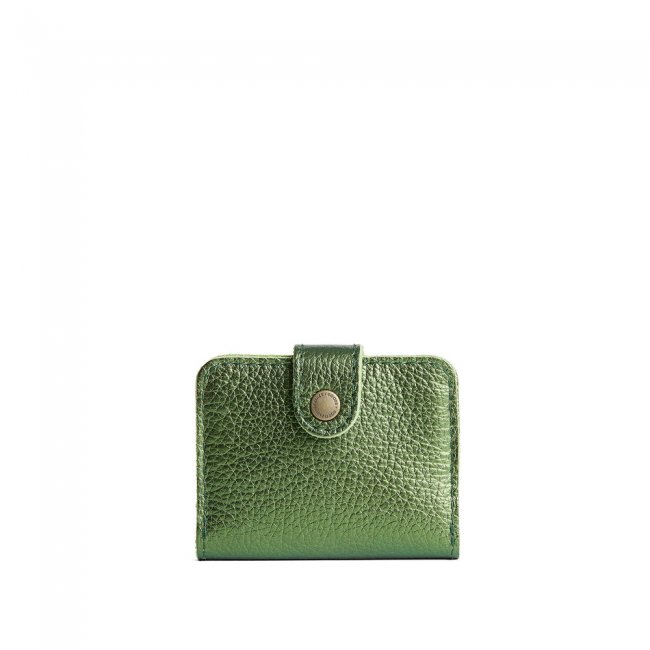 Portland Mini Bifold Wallet - Metallic Greench