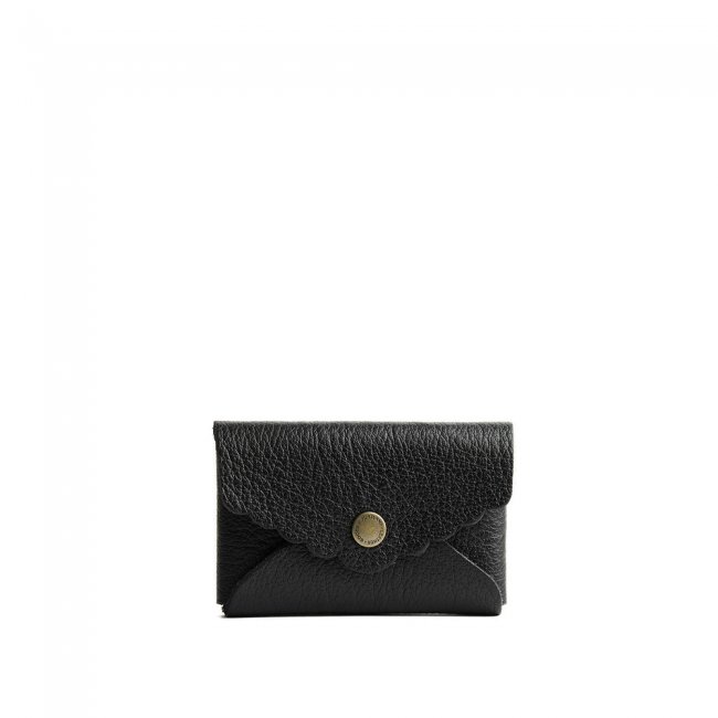 Portland Daisy Plus Wallet - Pebbled black