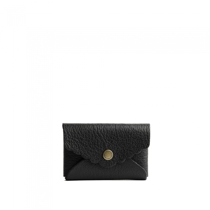 Portland Daisy Plus Wallet - Pebbled black