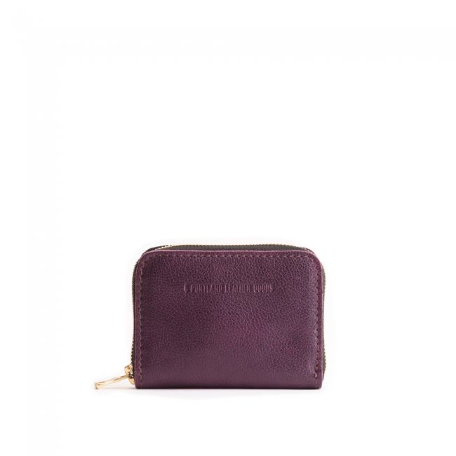 Portland Small Zip Wallet - Plum Portland Small Zip Wallet - Plum