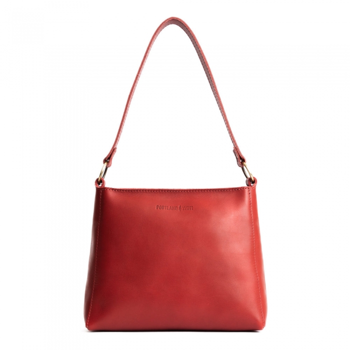 Portland Triangle Shoulder Bag - Ruby
