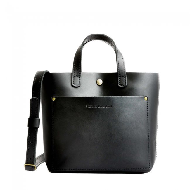Portland Mini Crossbody Tote - Black