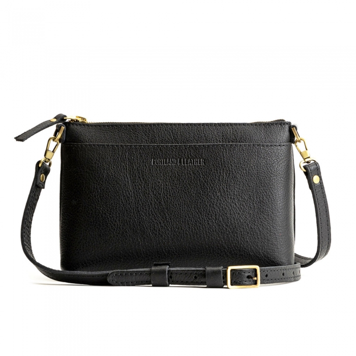 Portland Poppy Purse - Pebbled black