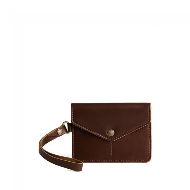 Portland Passport Wristlet - Chocolate Brown