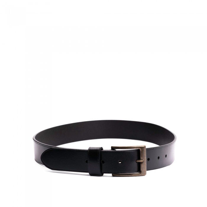 Portland True North Leather Belt - Jet Black