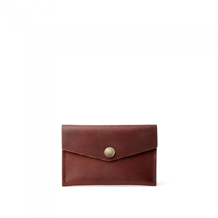 Portland Mini Envelope Wallet - Cognac