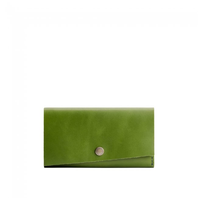 Portland Leather Rancher Wallet - Green Apple