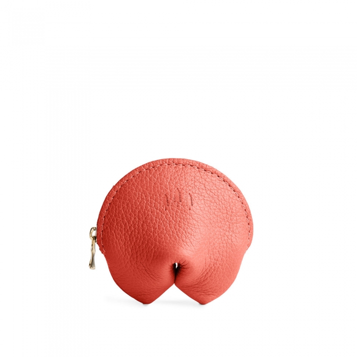 Portland Fortune Cookie Pouch - Coral