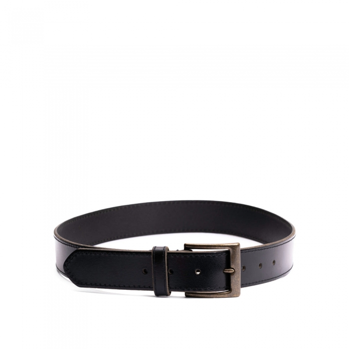 Portland Artisan Leather Belt - Jet Black