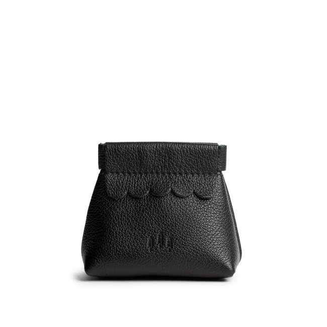 Portland Penny Pouch - Pebbled black