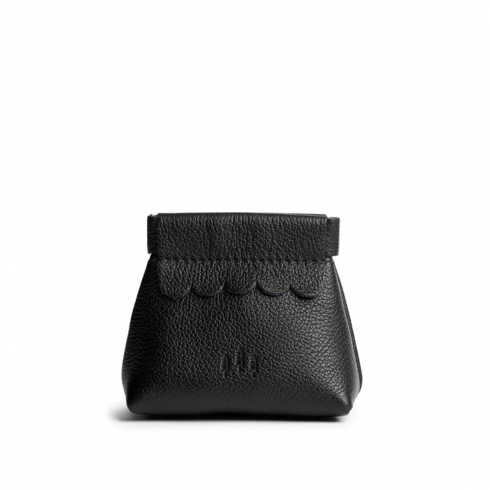 Portland Penny Pouch - Pebbled black