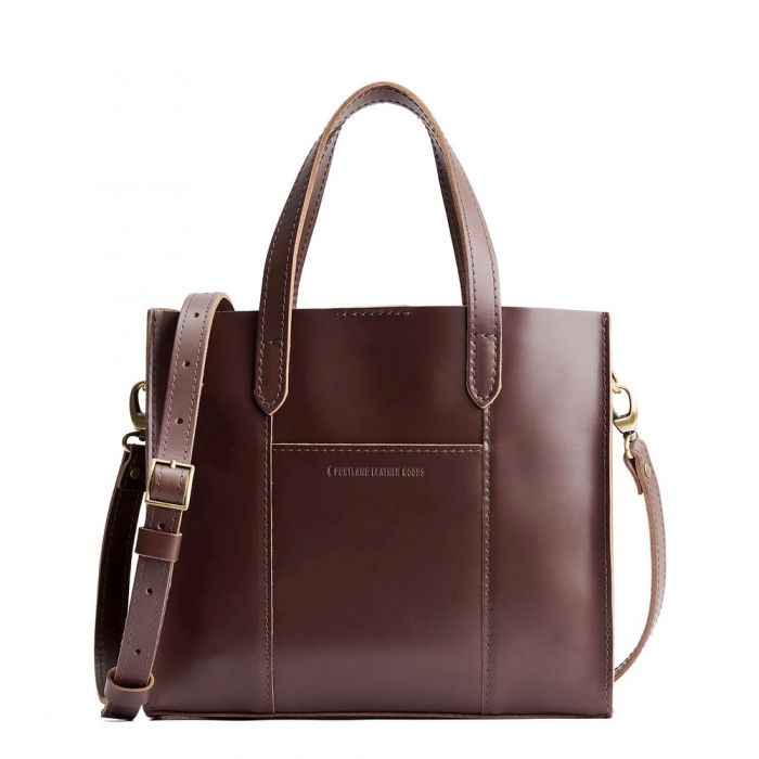 Portland Lola Crossbody Tote - Chocolate Brown