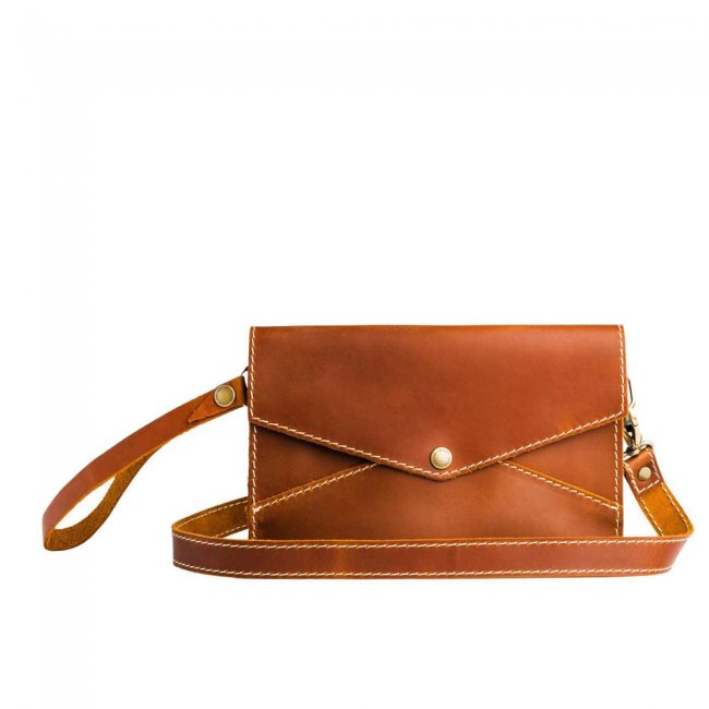 Portland Envelope Convertible Crossbody - Honey