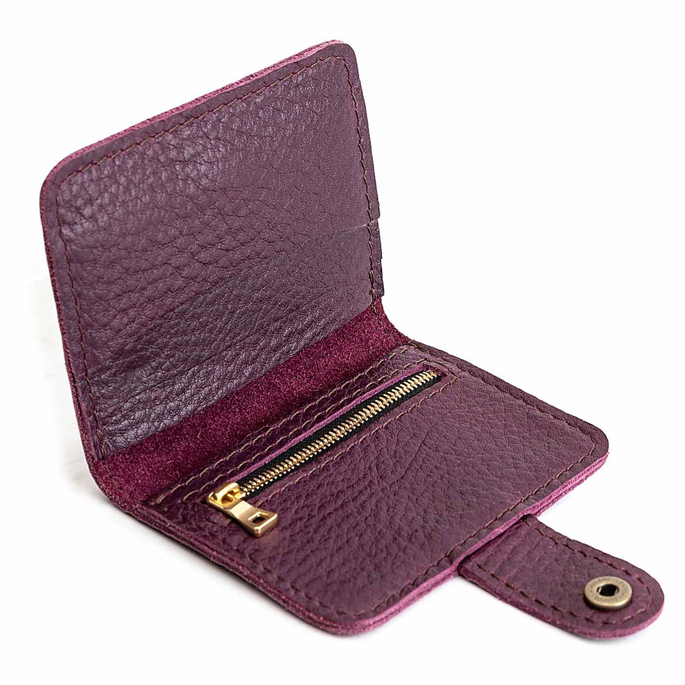 Portland Mini Bifold Wallet - Plum