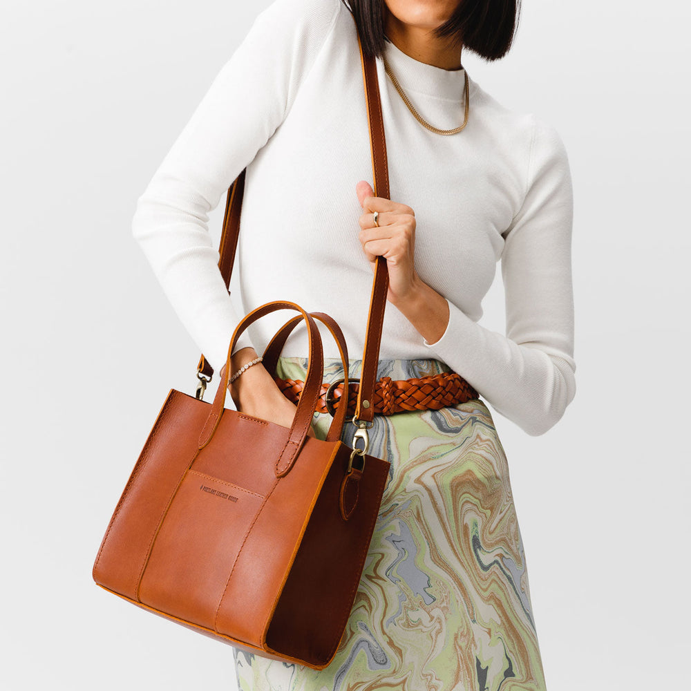 Portland Lola Crossbody Tote - Honey