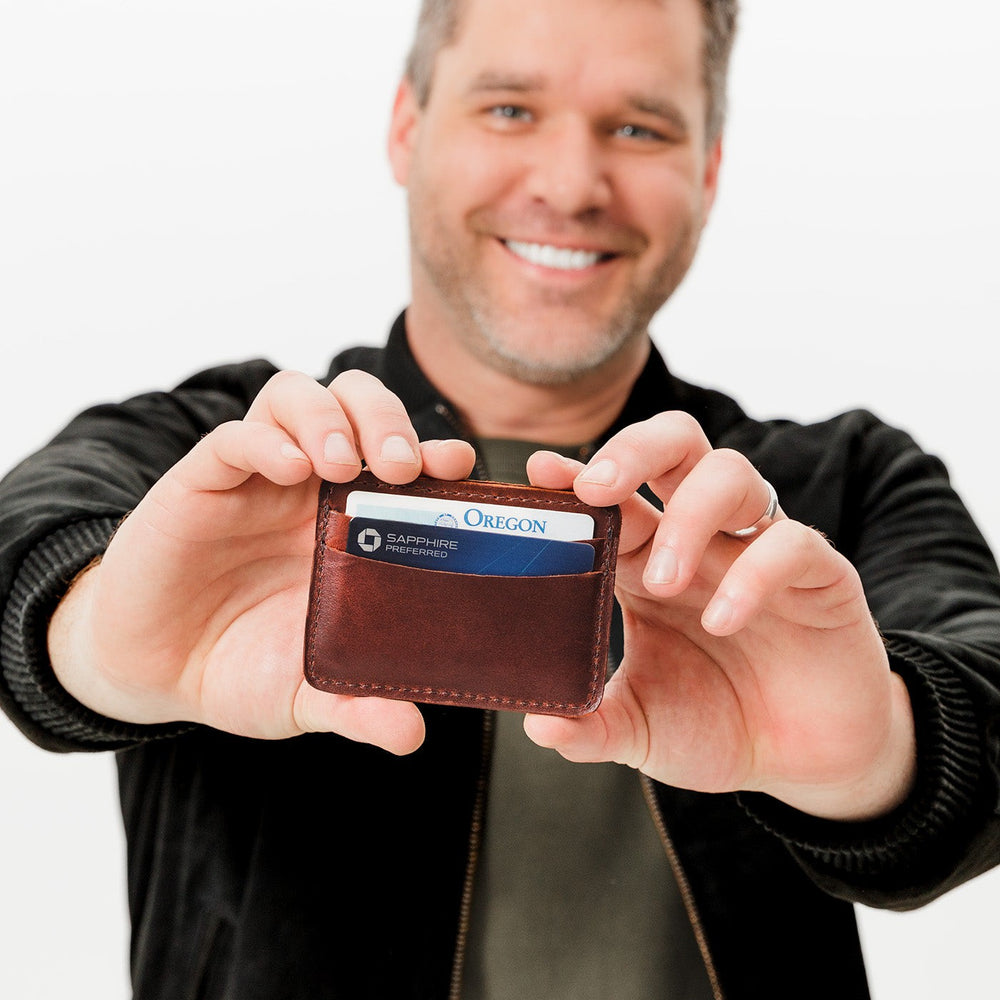 Portland PLG Card Holder - Cognac