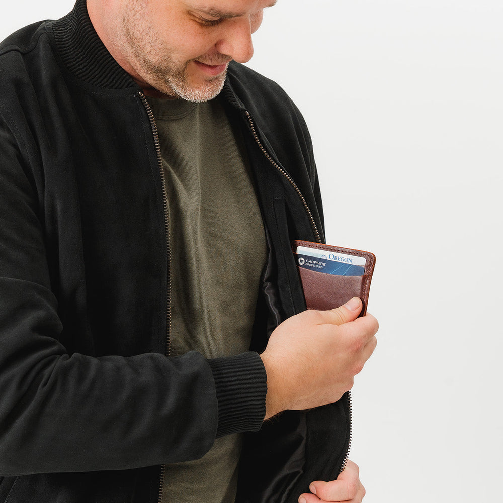 Portland PLG Card Holder - Cognac