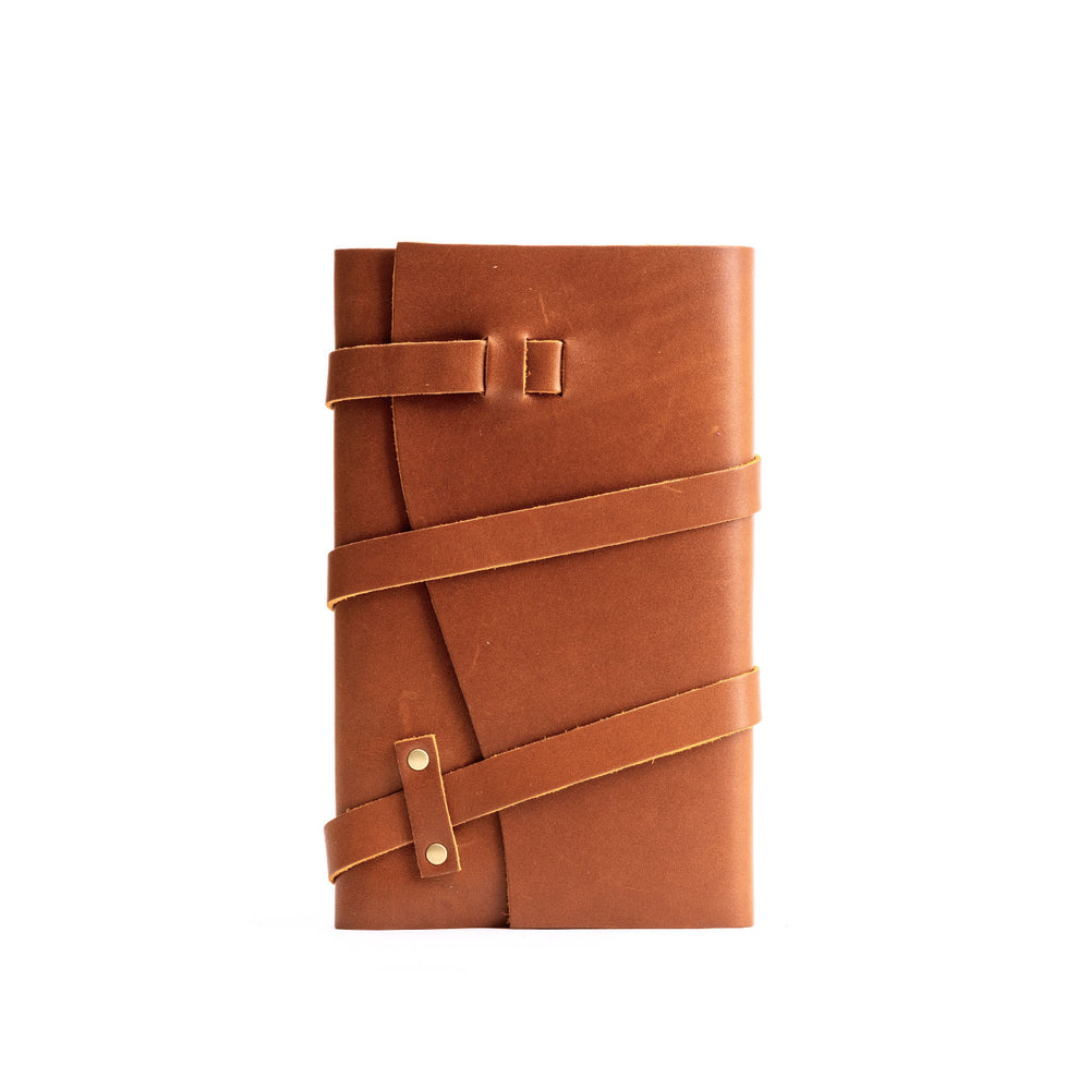 Portland Leather Wrap Journal - Honey