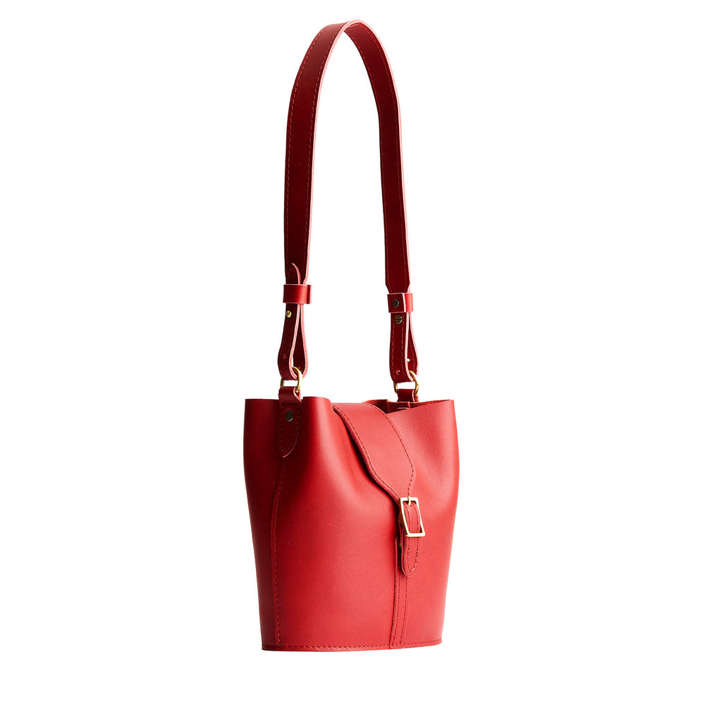 Portland Polly Bucket Bag - Ruby