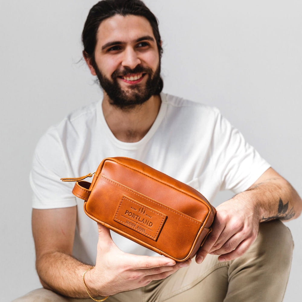 Portland Deluxe Dopp Kit - Honey