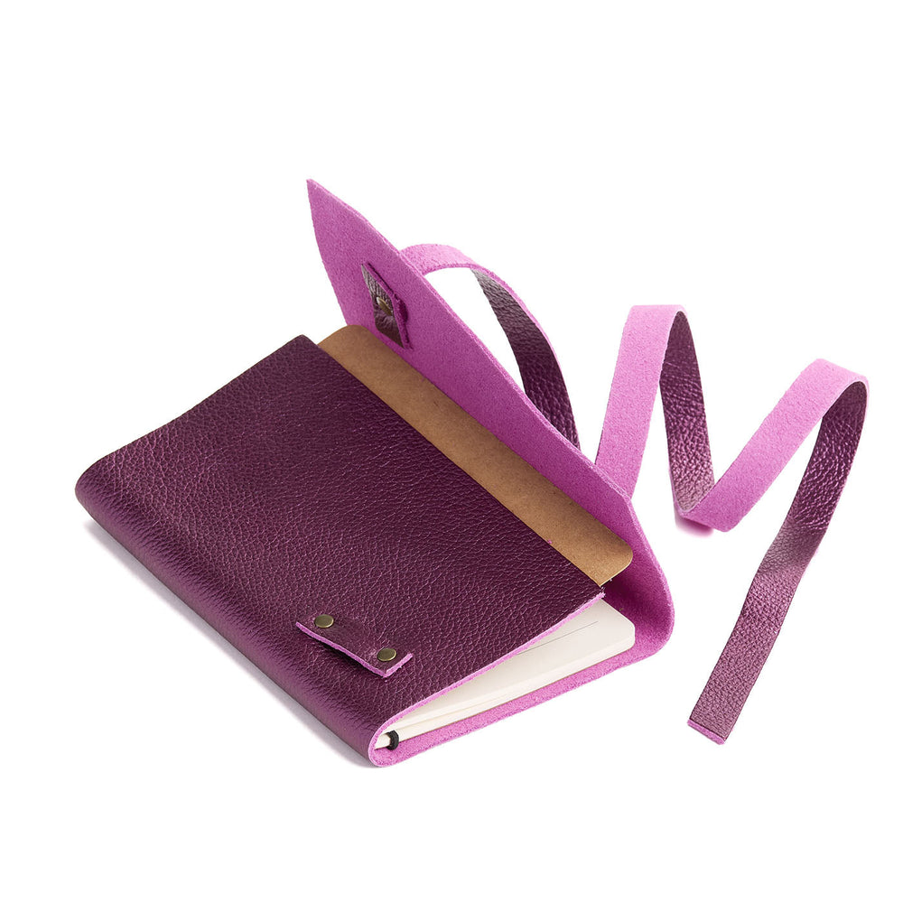 Portland Leather Wrap Journal - Ultra Violet