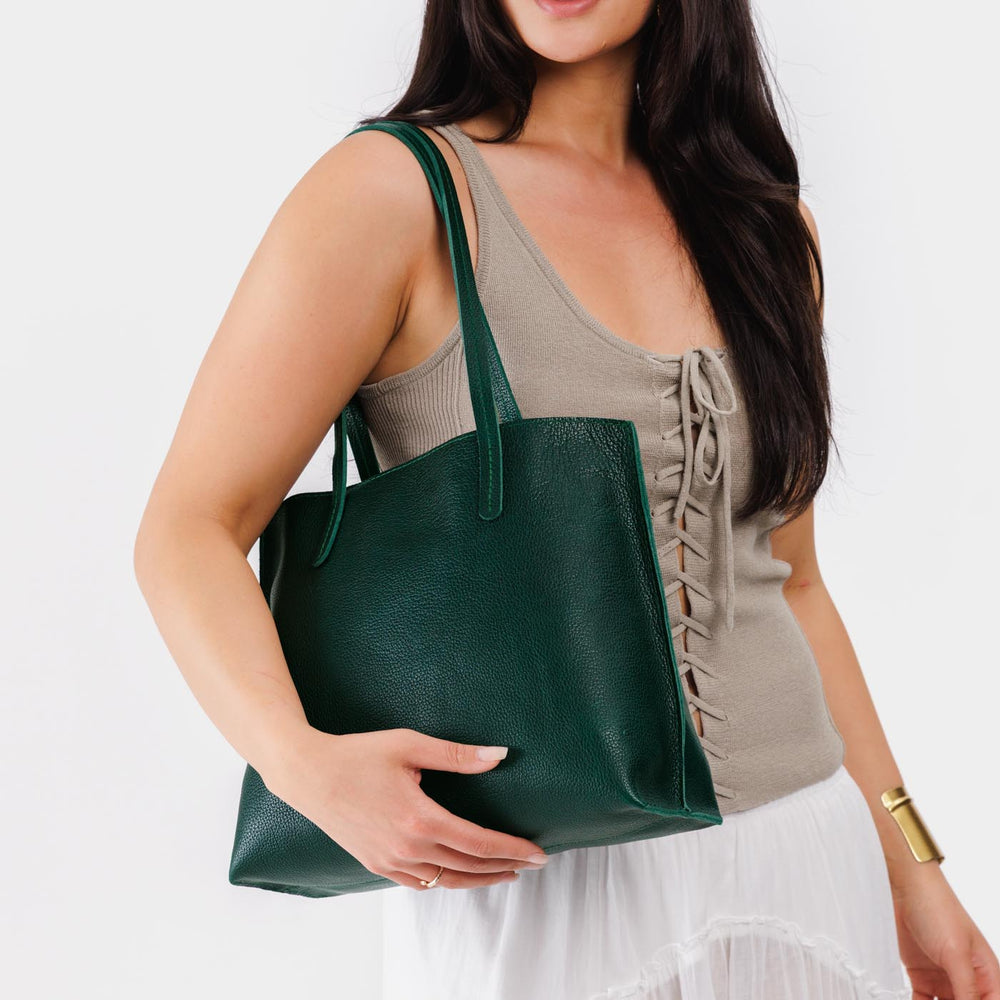 Portland August Tote - Forest Green