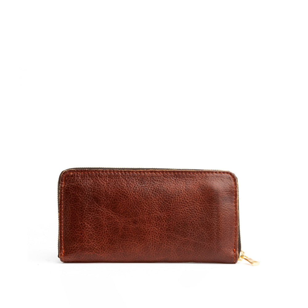 Portland Accordion Zip Wallet - Nutmeg