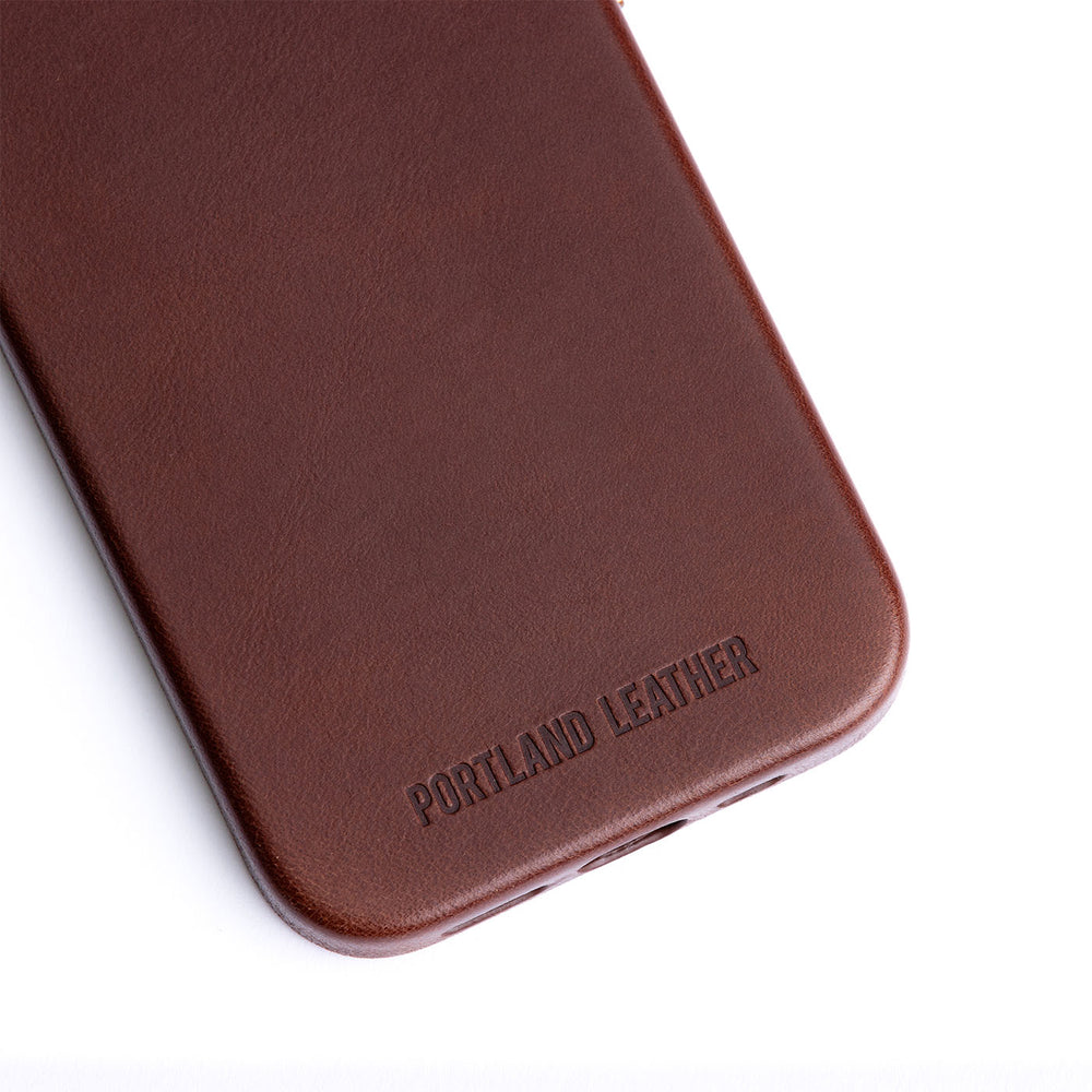 Portland Leather iPhone Case - Clove