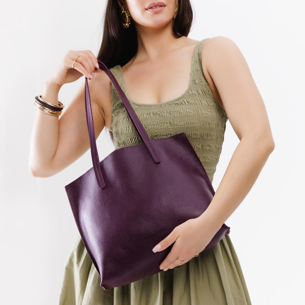 Portland August Tote - Plum