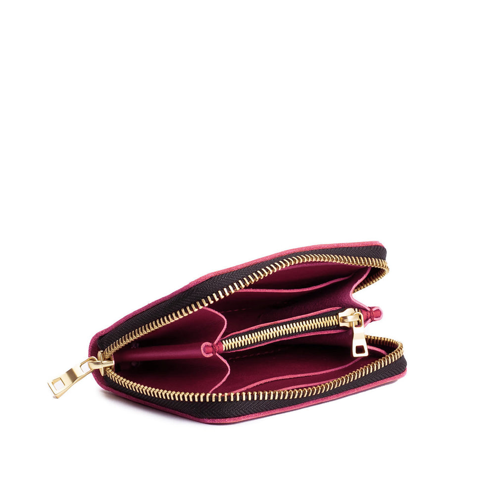 Portland Small Zip Wallet - Berry Good