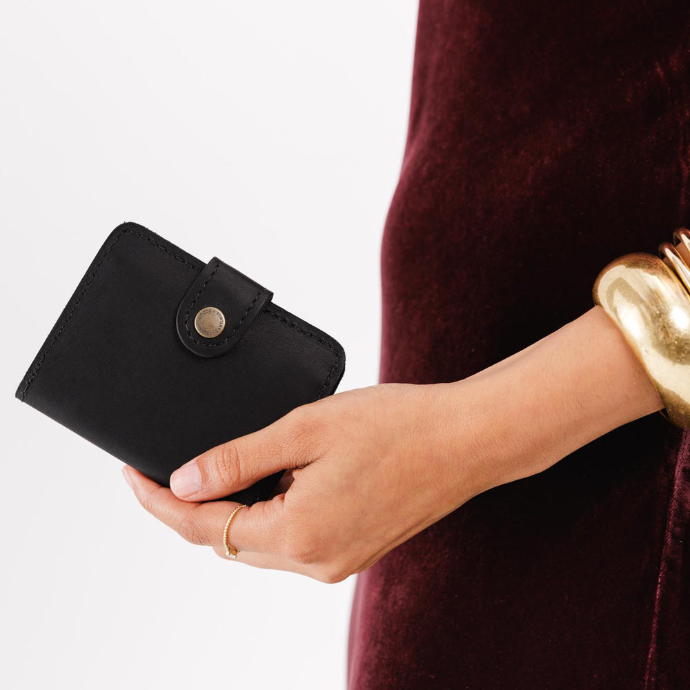 Portland Mini Bifold Wallet - Black