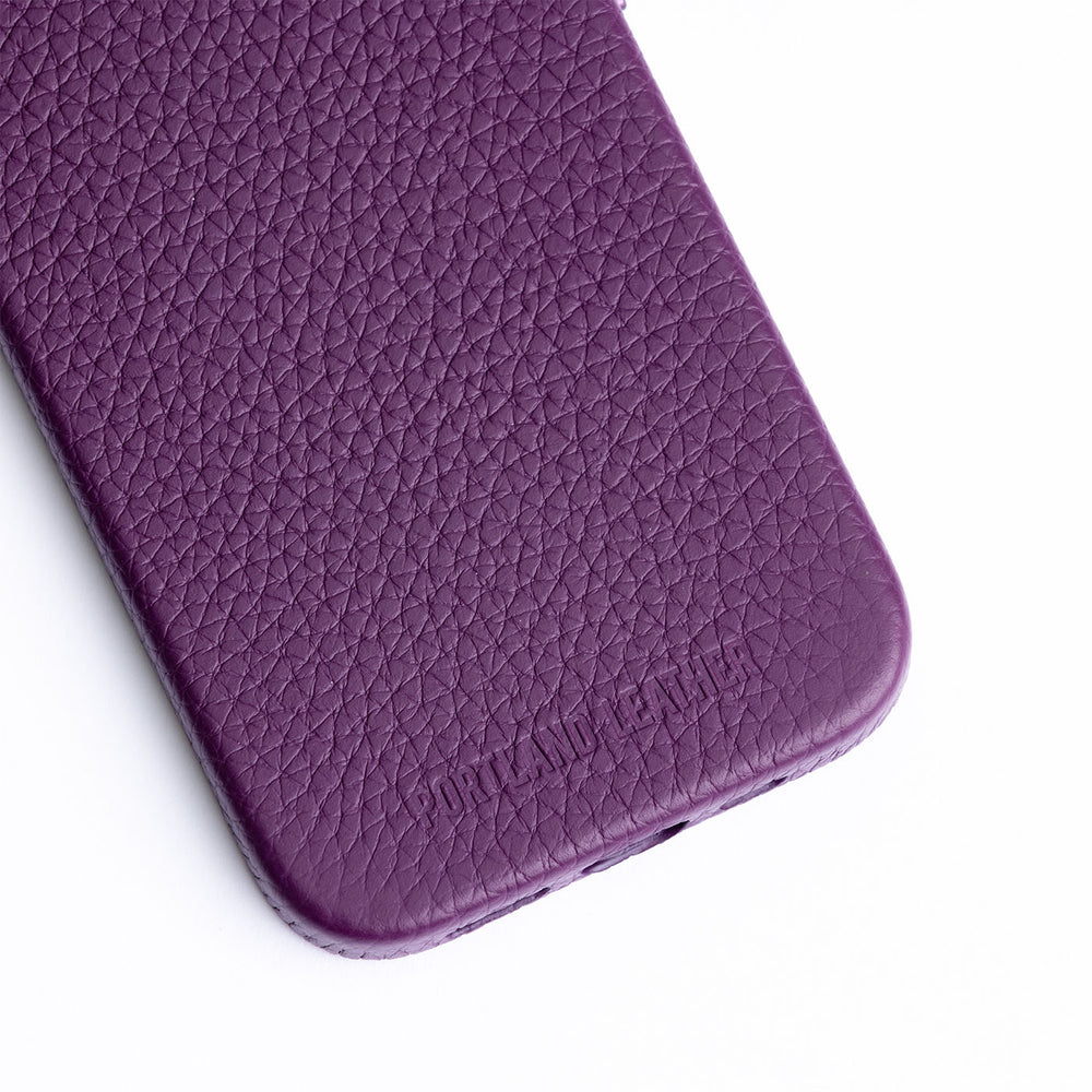 Portland Leather iPhone Case - Eggplant