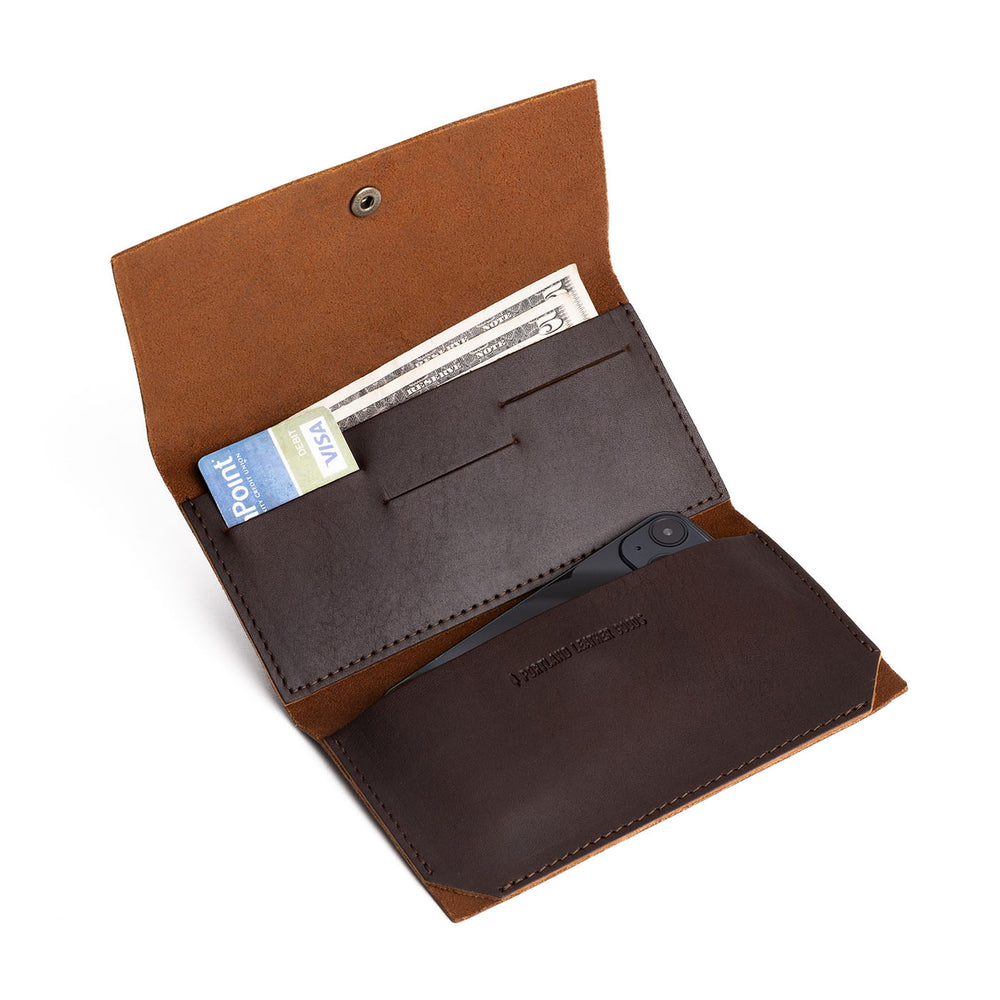 Portland Leather Rancher Wallet - Grizzly