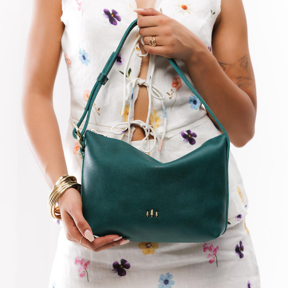 Portland Slouchy Shoulder Bag - Sea Glass