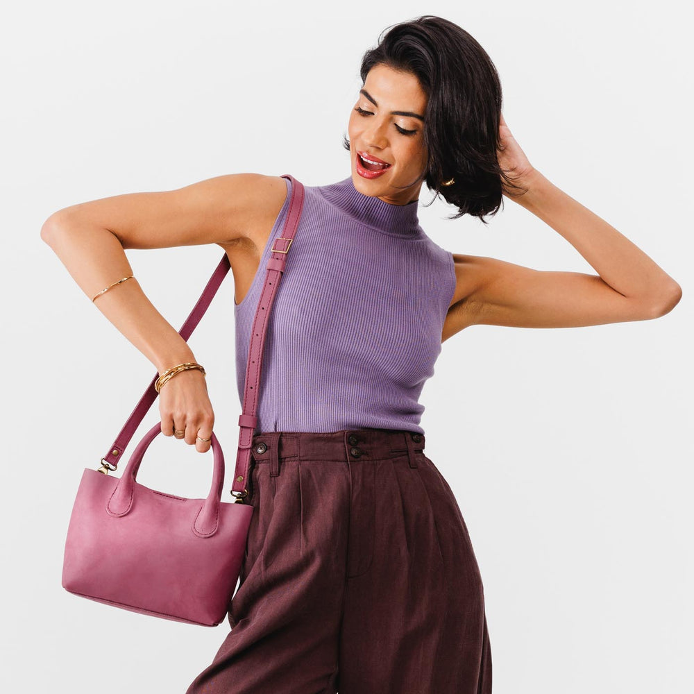 Portland Raindrop Crossbody Bag - Foxglove