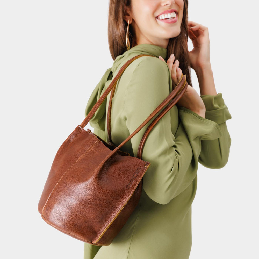 Portland Devan Bucket Tote - Nutmeg
