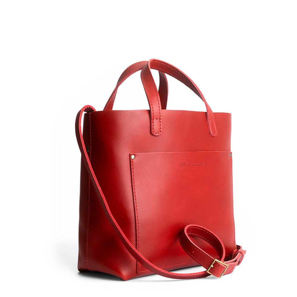 Portland Medium Crossbody Tote - Ruby
