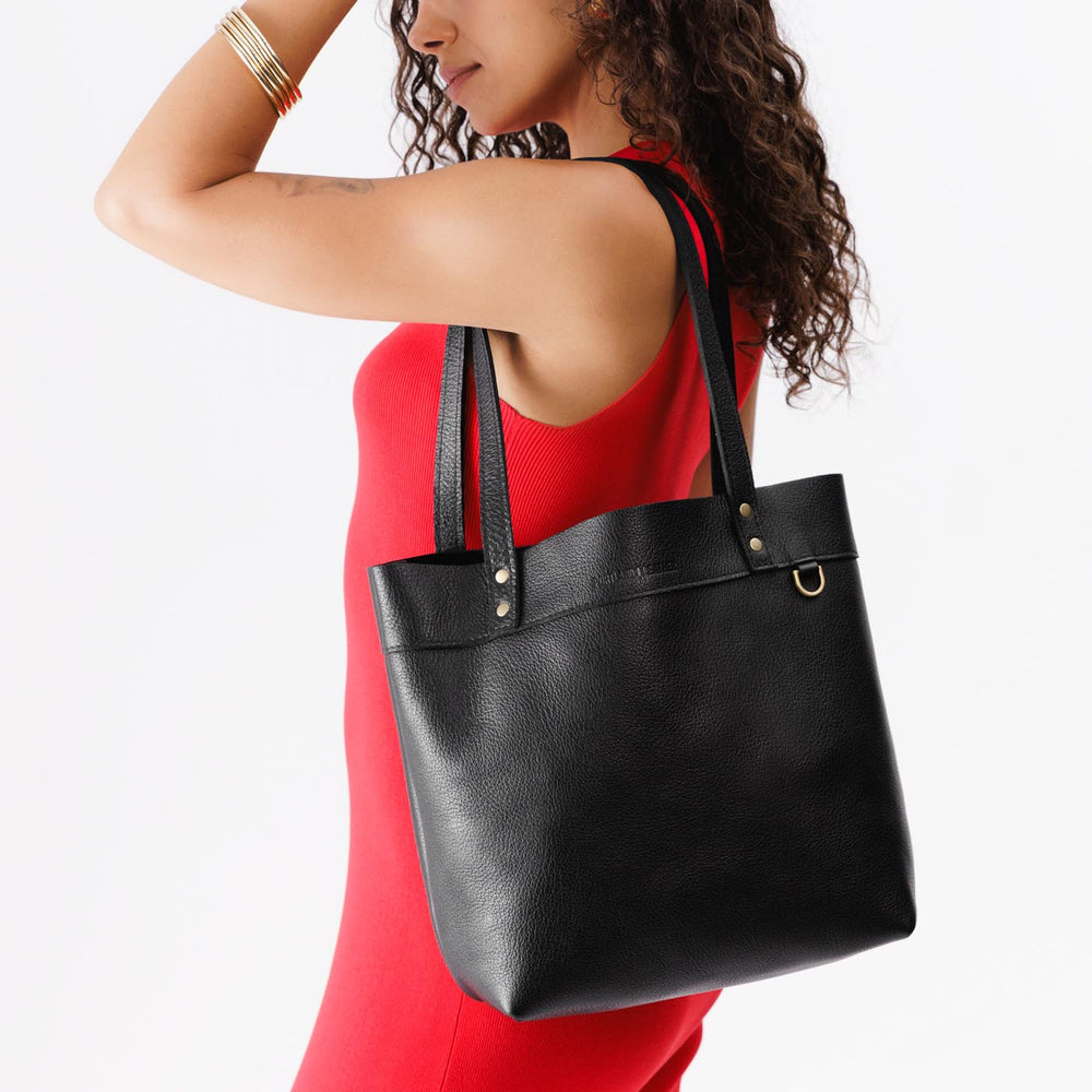 Portland Montana Tote - Pebbled black